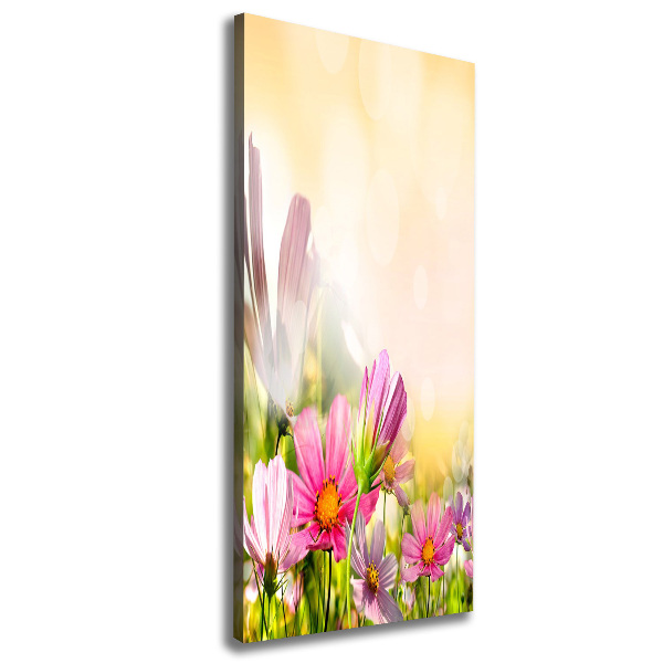 Wandbild vertikales Wildblumen