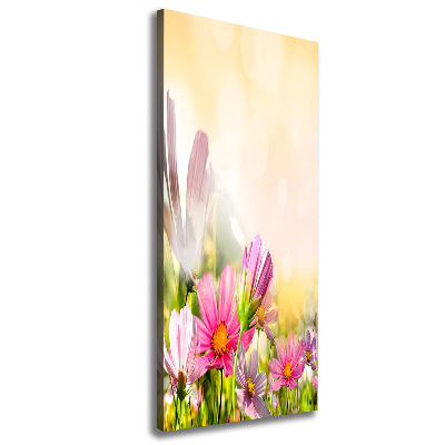 Wandbild vertikales Wildblumen