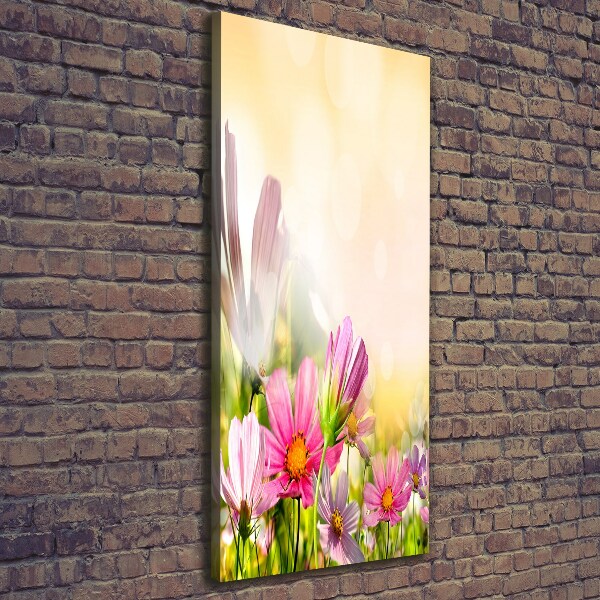 Wandbild vertikales Wildblumen