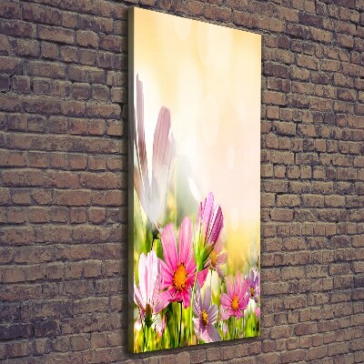 Wandbild vertikales Wildblumen