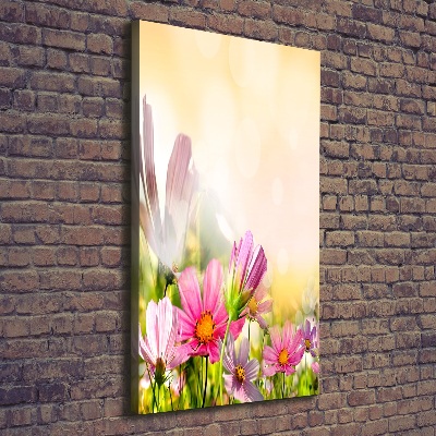 Wandbild vertikales Wildblumen