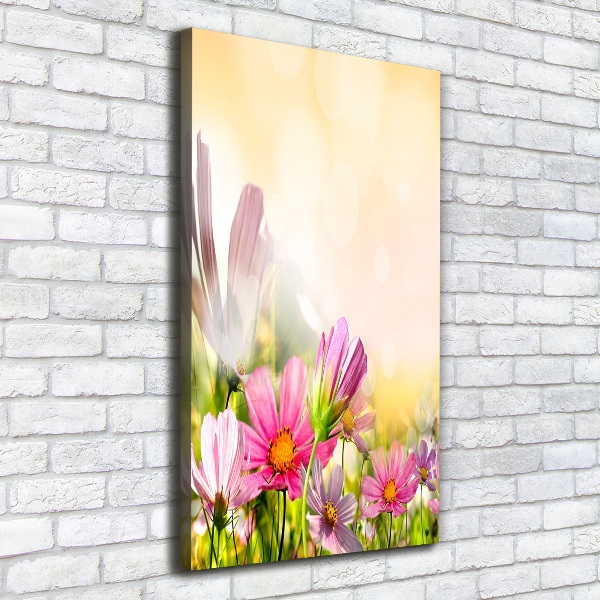 Wandbild vertikales Wildblumen