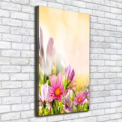 Wandbild vertikales Wildblumen