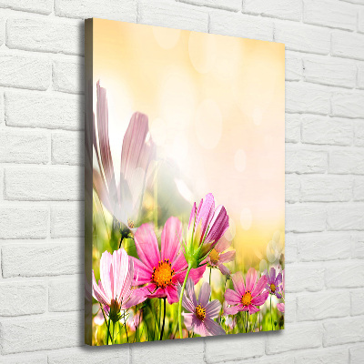 Wandbild vertikales Wildblumen
