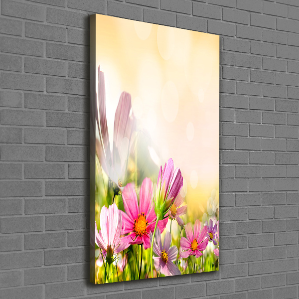 Wandbild vertikales Wildblumen