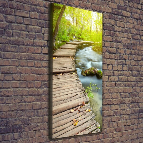 Wandbild vertikales Pfad im Wald