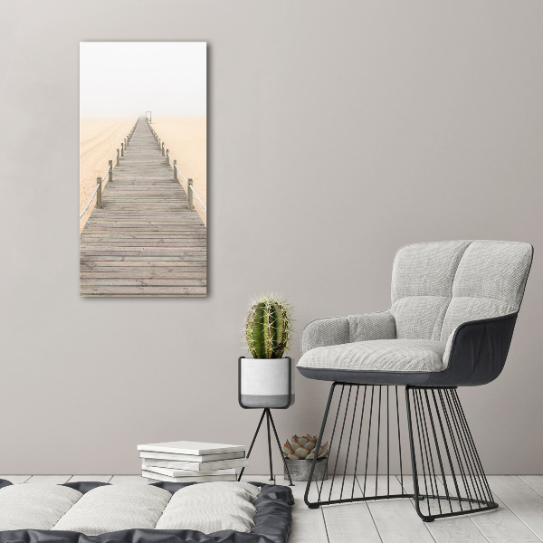 Foto auf leinwand vertikales Strandweg