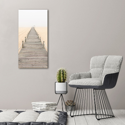 Foto auf leinwand vertikales Strandweg