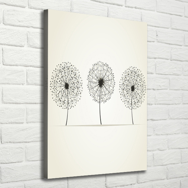 Foto auf leinwand vertikales Löwenzahn