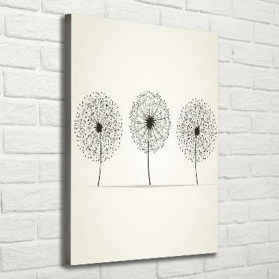 Foto auf leinwand vertikales Löwenzahn