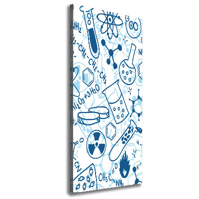 Foto leinwand vertikales Hintergrund in Chemie