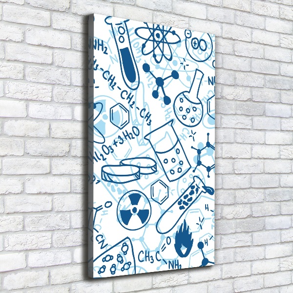 Foto leinwand vertikales Hintergrund in Chemie