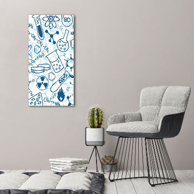 Foto leinwand vertikales Hintergrund in Chemie