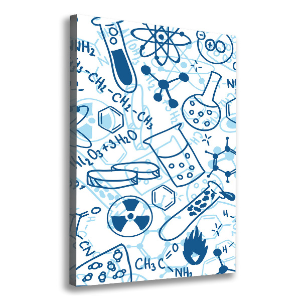 Foto leinwand vertikales Hintergrund in Chemie