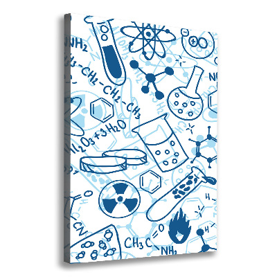 Foto leinwand vertikales Hintergrund in Chemie