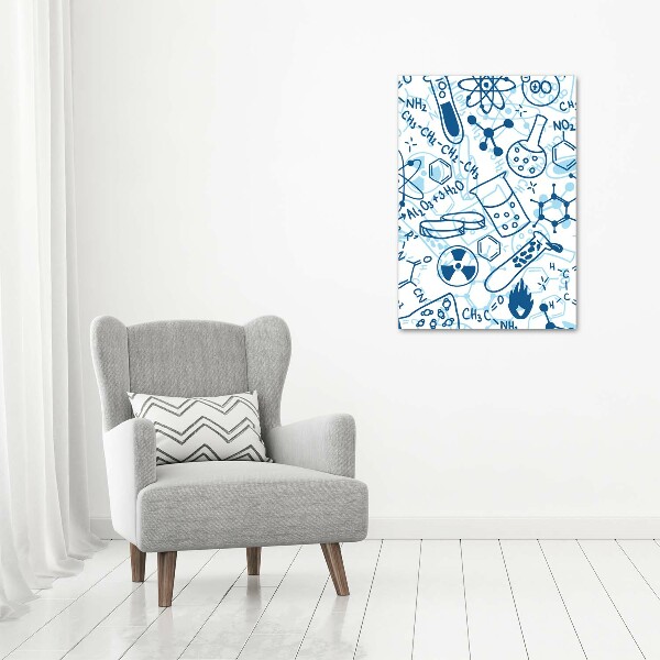 Foto leinwand vertikales Hintergrund in Chemie