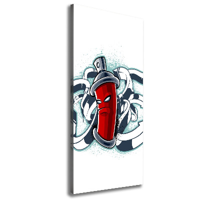 Foto auf leinwand vertikales Graffiti