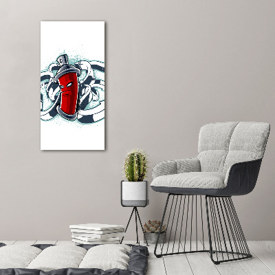 Foto auf leinwand vertikales Graffiti