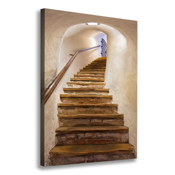 Foto auf leinwand vertikales Treppe im Schloss