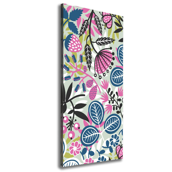 Foto auf leinwand vertikales Blumen