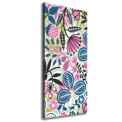 Foto auf leinwand vertikales Blumen