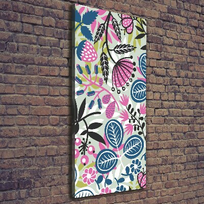 Foto auf leinwand vertikales Blumen