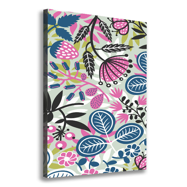 Foto auf leinwand vertikales Blumen