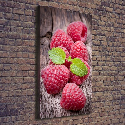 Foto auf leinwand vertikales Himbeeren