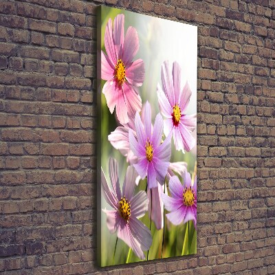Foto auf leinwand vertikales Wildblumen