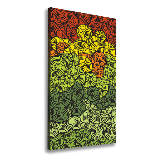 Foto auf leinwand vertikales Bunte Wellen