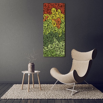 Foto auf leinwand vertikales Bunte Wellen