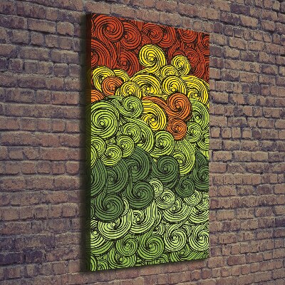 Foto auf leinwand vertikales Bunte Wellen