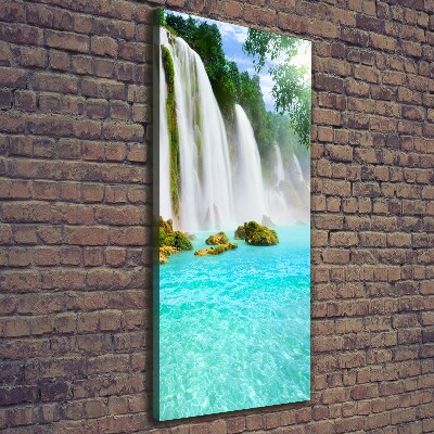 Foto auf leinwand vertikales Wasserfall