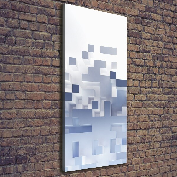 Foto leinwand vertikales Würfelabstraktion