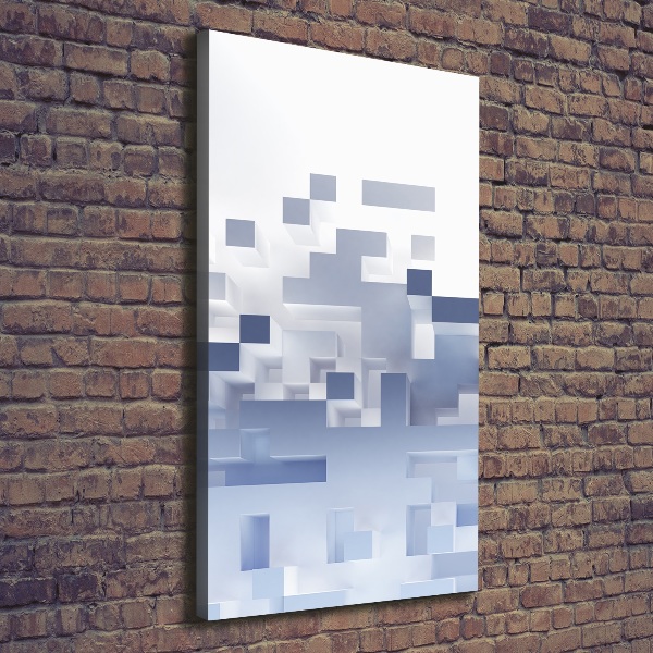 Foto leinwand vertikales Würfelabstraktion