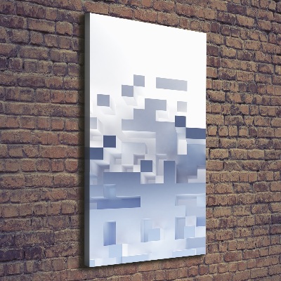 Foto leinwand vertikales Würfelabstraktion