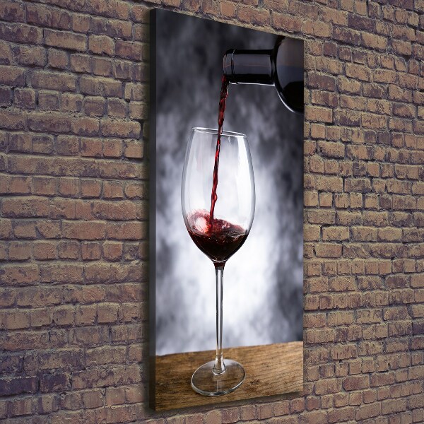 Foto auf leinwand vertikales Rotwein