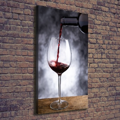 Foto auf leinwand vertikales Rotwein