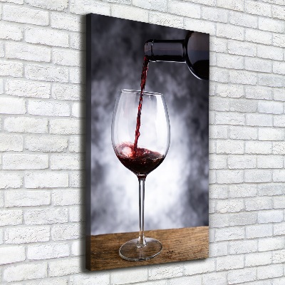 Foto auf leinwand vertikales Rotwein