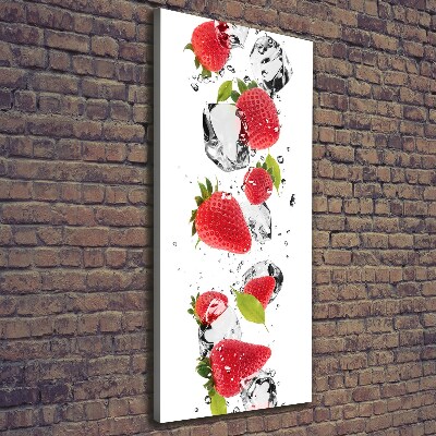 Wandbild vertikales Erdbeeren