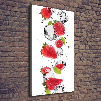 Wandbild vertikales Erdbeeren