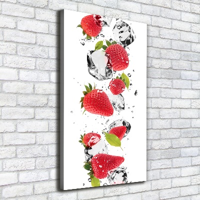 Wandbild vertikales Erdbeeren