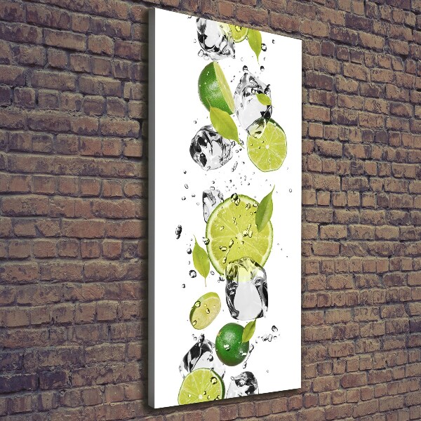 Foto auf leinwand vertikales Kalk und Wasser