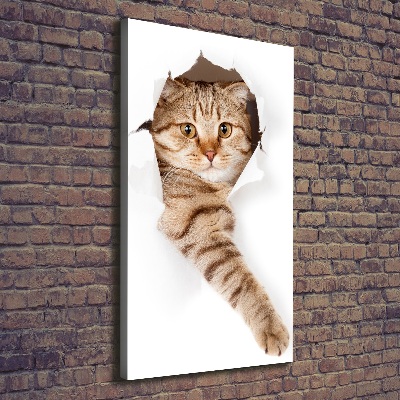 Foto leinwand vertikales Katze