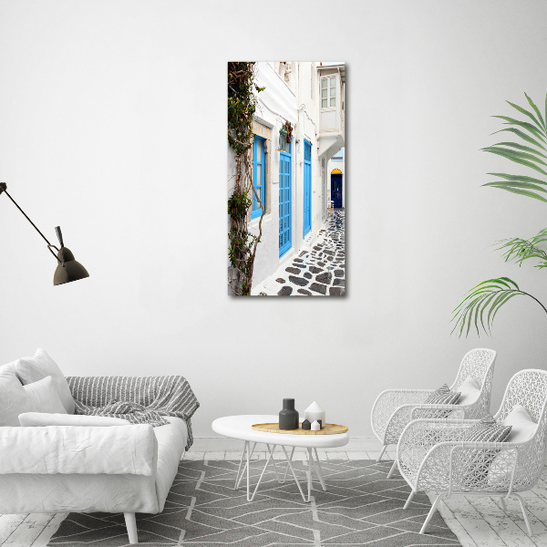 Wandbild vertikales Griechische Straßen