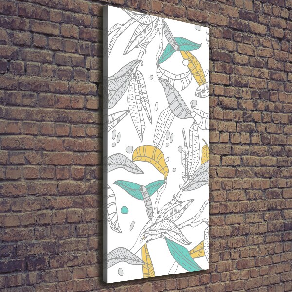 Foto leinwand vertikales Bunte Blätter