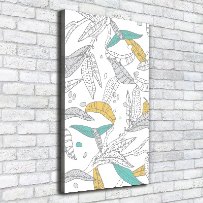 Foto leinwand vertikales Bunte Blätter