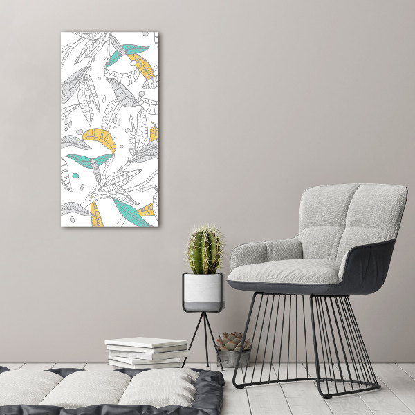 Foto leinwand vertikales Bunte Blätter