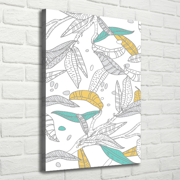 Foto leinwand vertikales Bunte Blätter