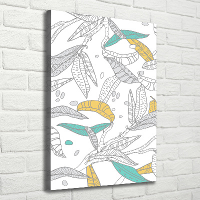 Foto leinwand vertikales Bunte Blätter